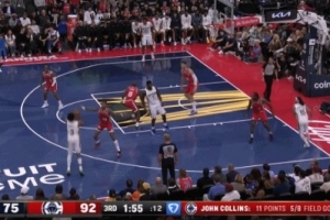 不容易！普尔干拔三分命中 打破鹈鹕7分钟进球荒